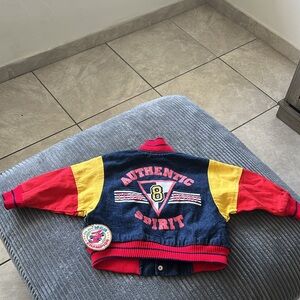 Champion Kids Jean Jacket - Red, Yellow, Blue